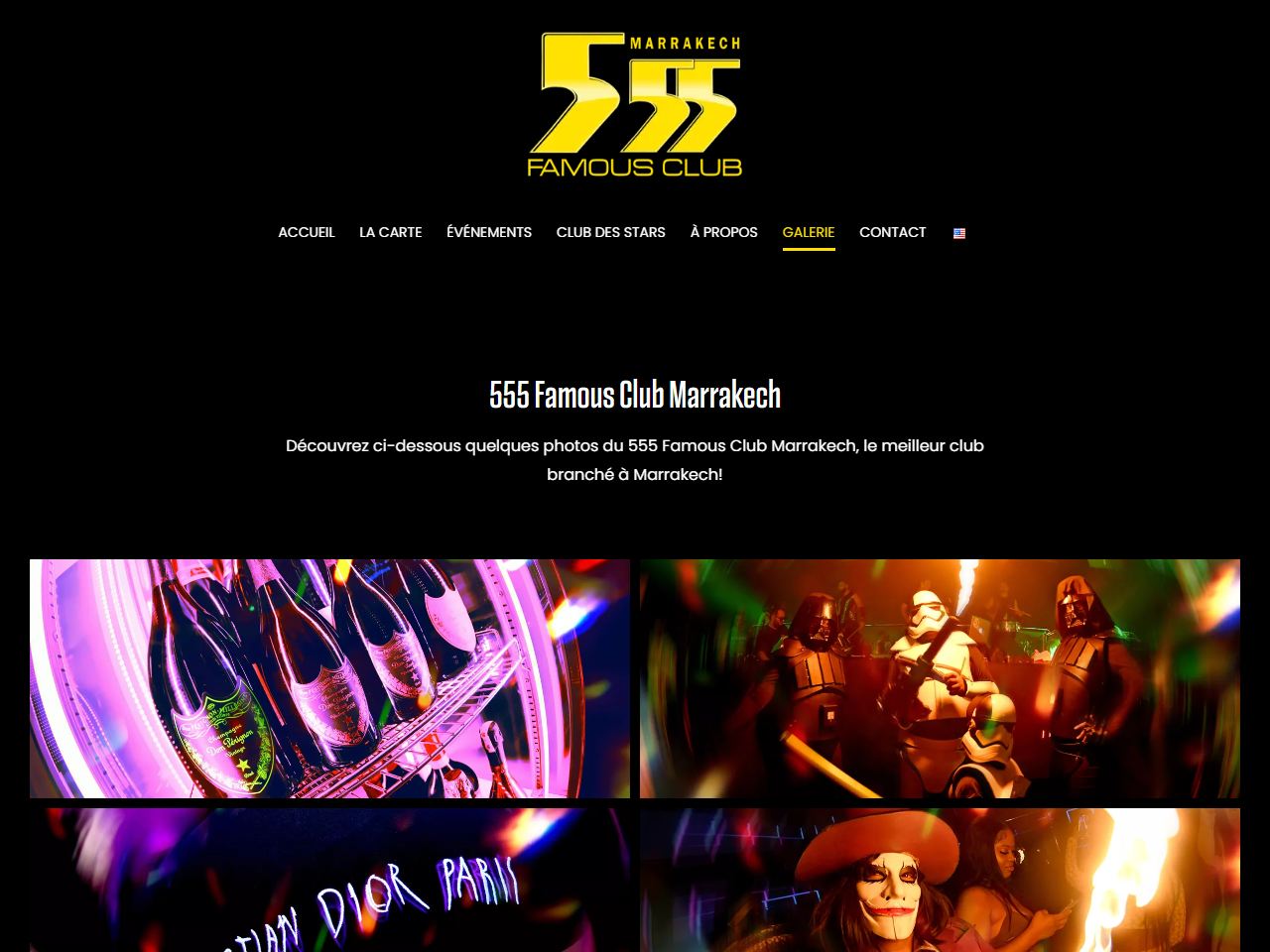 555 Famous Club website