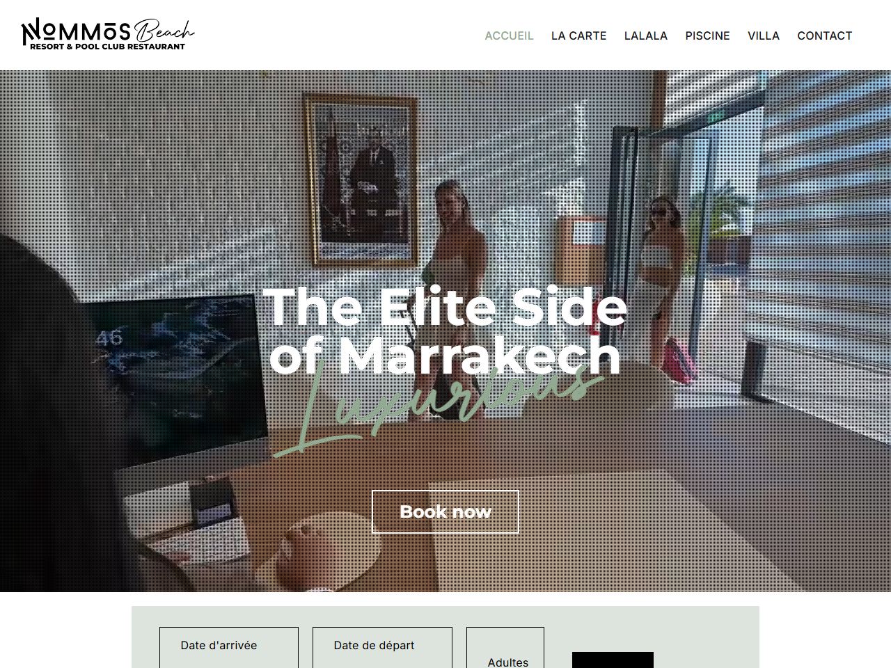 Nommos Beach Resort website