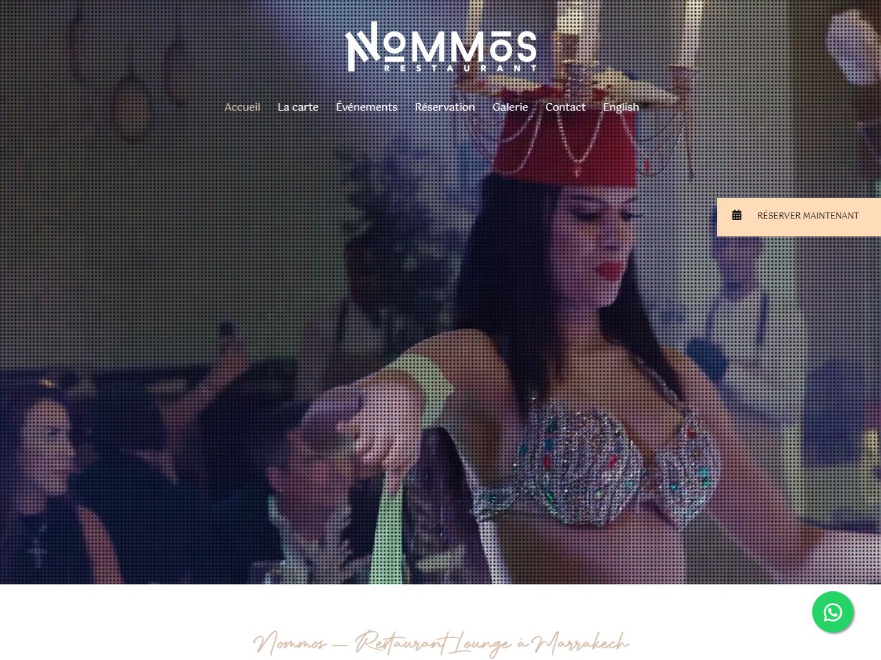 Nommos Restaurant Marrakech website